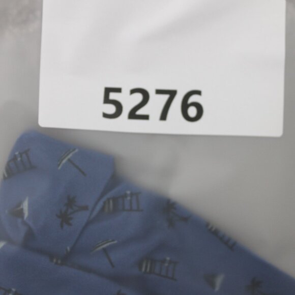 Anderson Ord AOP Polo Shirt Men Large Blue Beach All Over Print Poly Stretch S/S - Picture 16 of 16